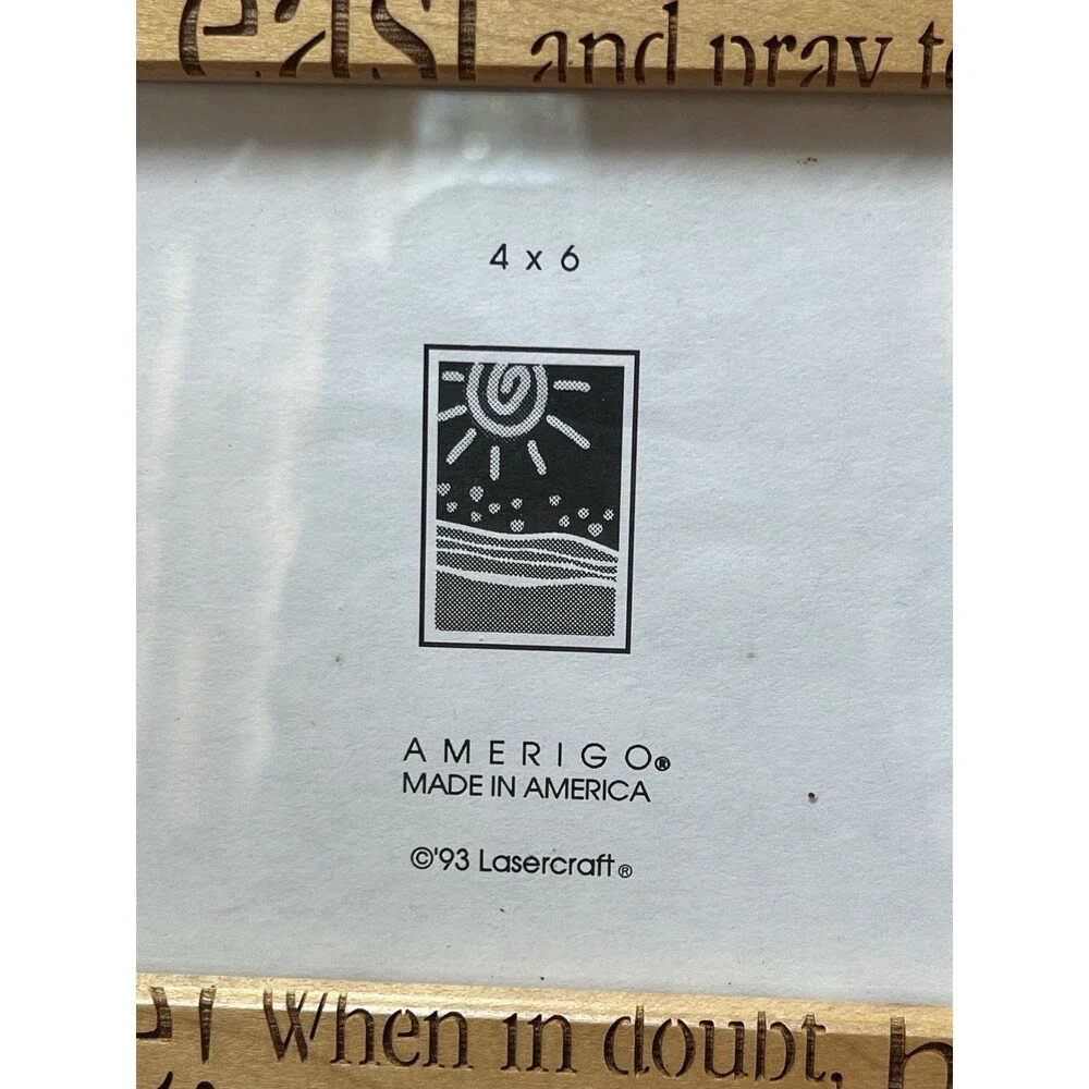 Vintage Lasercraft Golf Picture Frame 4 x 6